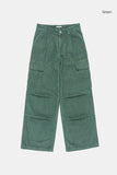 Stowe pin-tuck corduroy cargo pants