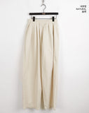 Muskin Banded Pigmented Cotton Wide Pants