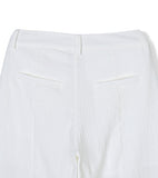 Wrap Snap Hidden Button Wide Slacks