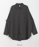 [BAONHAUS] Seafei Cotton Pocket Over Shirt