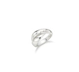 Plump Twist Silver Ring