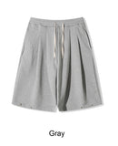 Dihen pin tuck bermuda pants