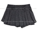 Roen denim pleats skirt pants