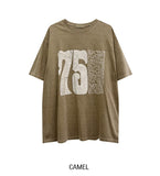 Pauline 75 Lettering Pigment Short Sleeve T-Shirt