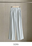 Splet Two Pin Tuck Wide Slacks