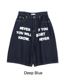 Crea Lettering Bermuda Pants