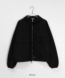 Pugling Cotton Collar Zip-up Jumper