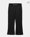 Mirin Low-Rise Dot Bootcut Training Pants
