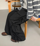 [BAONHAUS] Lubena Nylon Ribbon Banding Pants