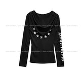 Pinter Grunge Snap Button Slim Hoodie