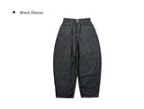Oran Raw Red Patch Wide Denim Pants