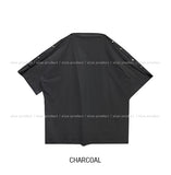 Plie shoulder snap button short sleeve