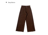 Beck Cut Line Wide Cotton Pants