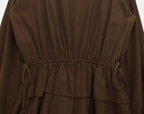 Roant V-neck Tiered Layered One Piece