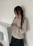 Withy Cable Loose Fit Long Sleeve Knit