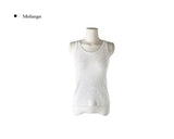 Prim Ribbed Round Sleeveless