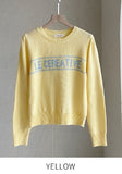 Haito Lettering Round Knit
