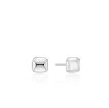 H Edition Silver Pillow Earrings