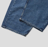 Lock Adjust Button Balloon Denim Pants