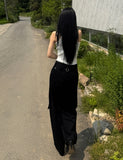Metallic Ribbed Sleeveless