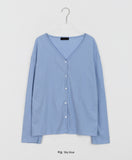 Riiku V-Neck Linen Summer Cardigan - Linen 50