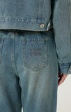 Flower Denim Pants
