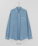 [Unisex] Kobinbaen Pocket Cotton Pigment Over Shirt