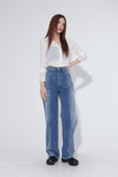 half two-tone denim