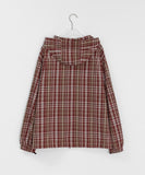 Bellito Check Cotton Over Hood Zip-Up