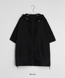 [unisex] Quken Summer Hood Short Sleeve Wind Jumper