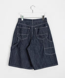 Kuhato carpender denim bermuda pants