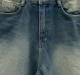 Three Button Wide Denim