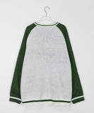 [unisex] Seiki Two-Way Color Matching Lettering Over Knit Zip-Up