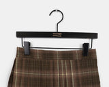 [Brushed] Blitz check pleated mini skirt