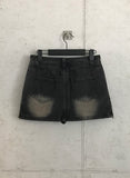 Side zipper mini skirt
