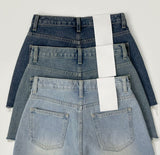 Vintage Washing Cutting Daily Denim Shorts
