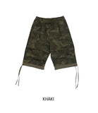 Military Layered Strap Bermuda Pants
