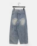Eddie Brushed Vintage Wide Denim Pants