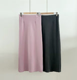 Lumie Banding Slit H-Line Long Skirt