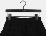 Puku lace frill tiered mini skirt