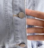 Suen Denim Collar Short Jacket