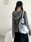Cliff Color Matching String Mini Nylon Backpack