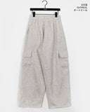 [Brushed Lining] Beams Wide Cargo Pile Training Pants