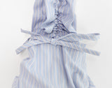 Ore Stripe Shirring Shoulder Crossbody Bag