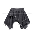 Marf Studded Grunge Unbalanced Skirt