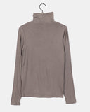 Soku Basic Layered Long-Sleeved Turtleneck T-Shirt