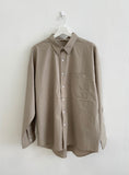 DISCERNENTs 4season Oversized Cotton Shirt - Bio-Washing
