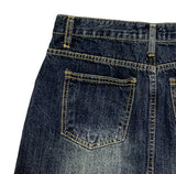 Koku denim pocket pleated skirt