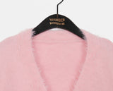Moselle Wool Angora Boxy Overfit Cardigan