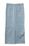 Denim slit long skirt